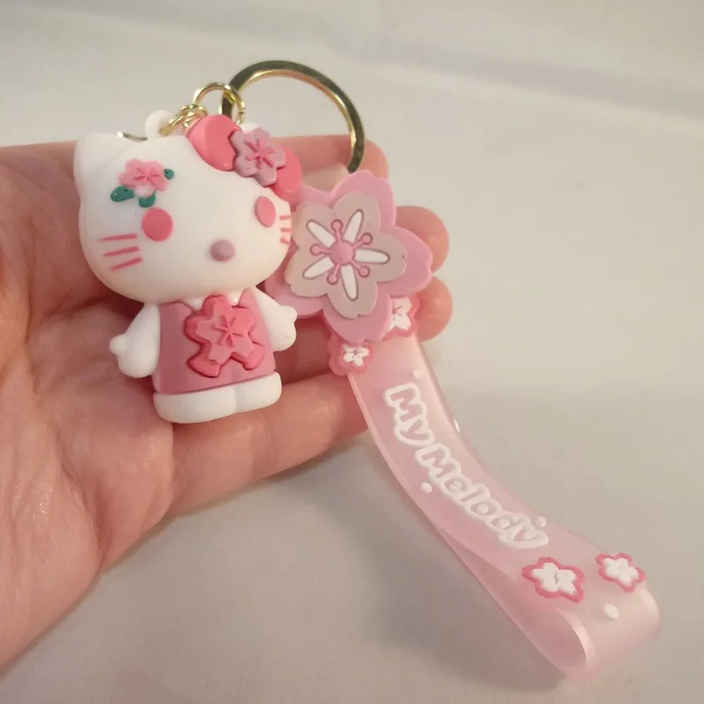 My Melody Hello Kitty Key Chain Key Ring Cute Figurine Character Keychain